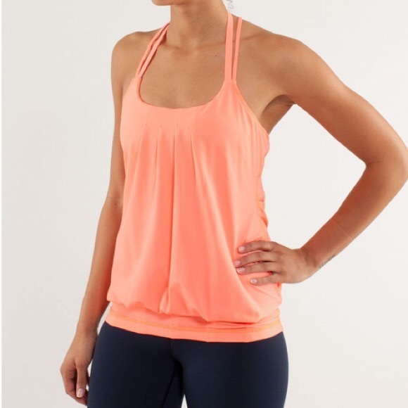 Lululemon flow & go tank II NWOT pop orange - Picture 2 of 3
